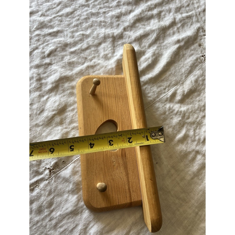 Heart Cut Out Wood Shelf Small Trinket Wall Hanging Peg Board Cottagecore Vtg - Picture 11 of 12